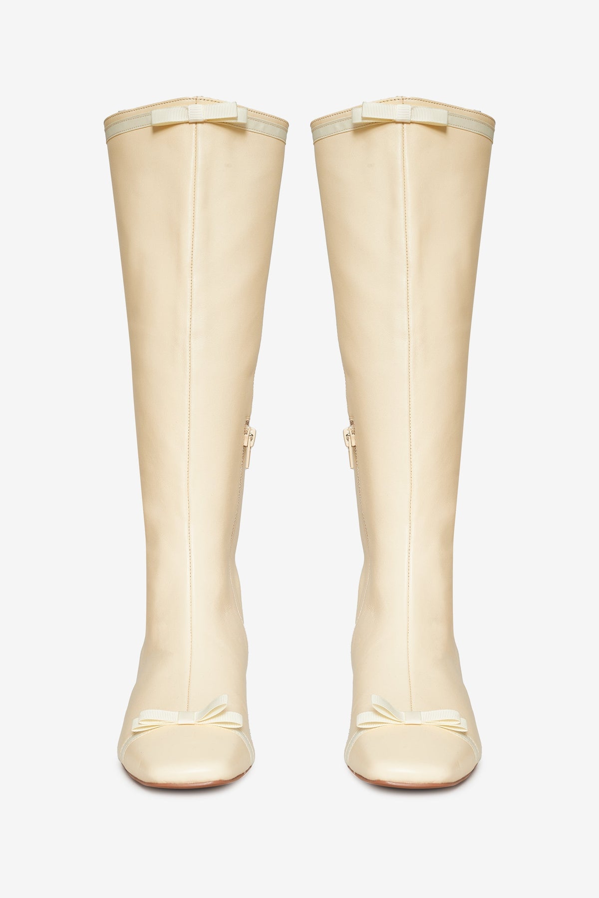Claudine Cap Toe Boot - Cream