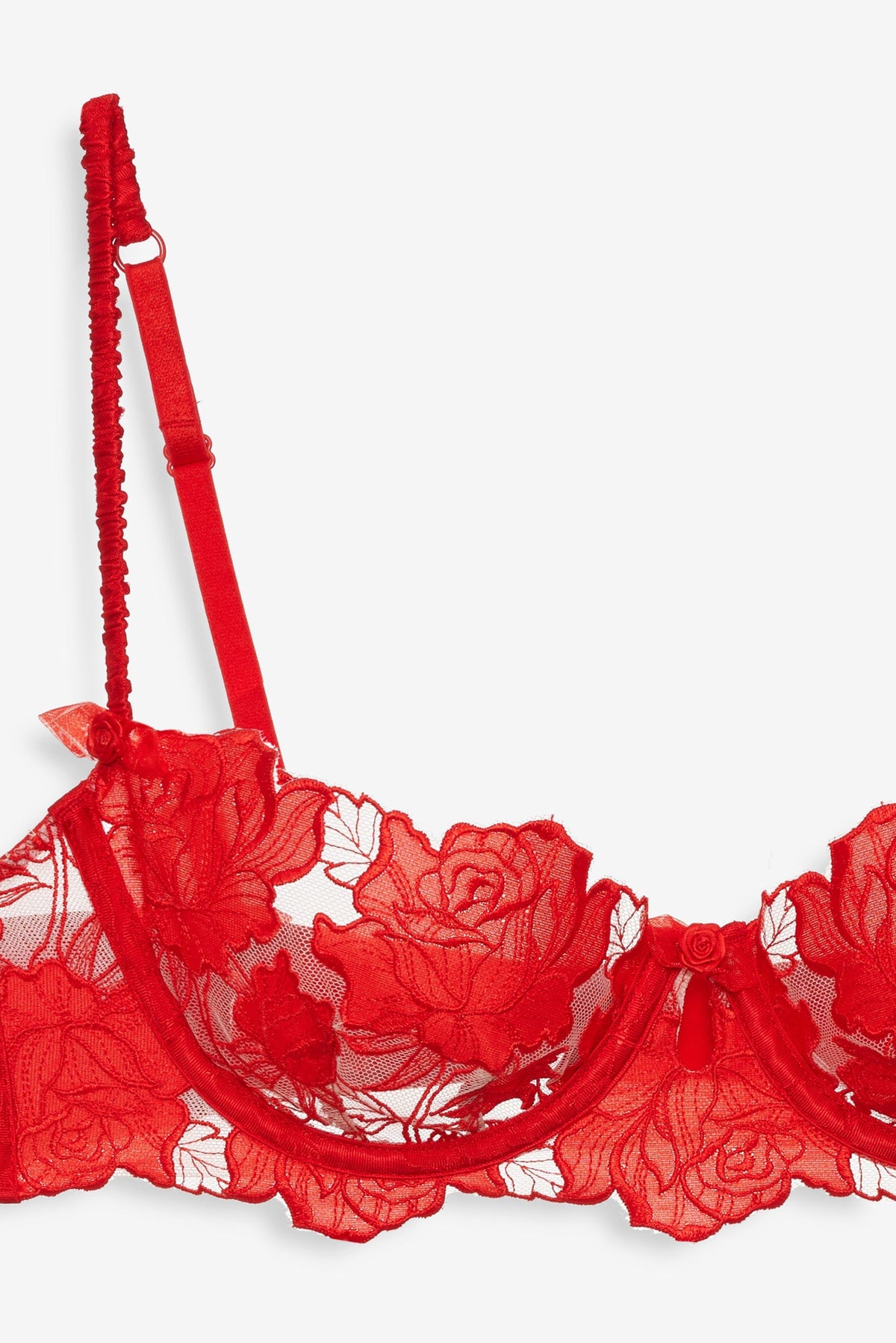 Love is a Rose Underwire Bra - Red