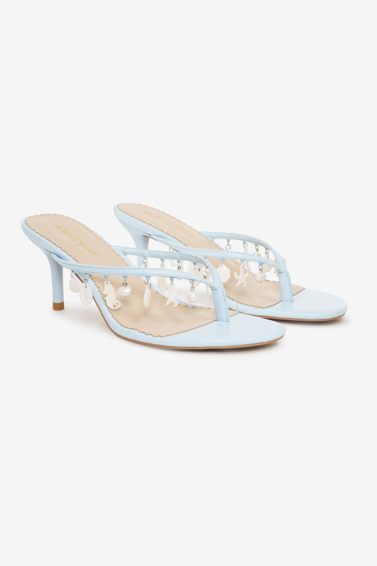 Sailor Charm Thong Heel - Blue