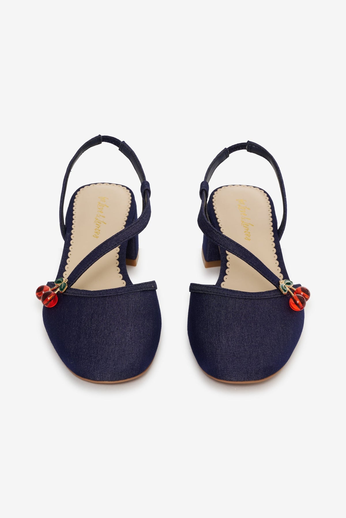 Charis Block Heel - Denim