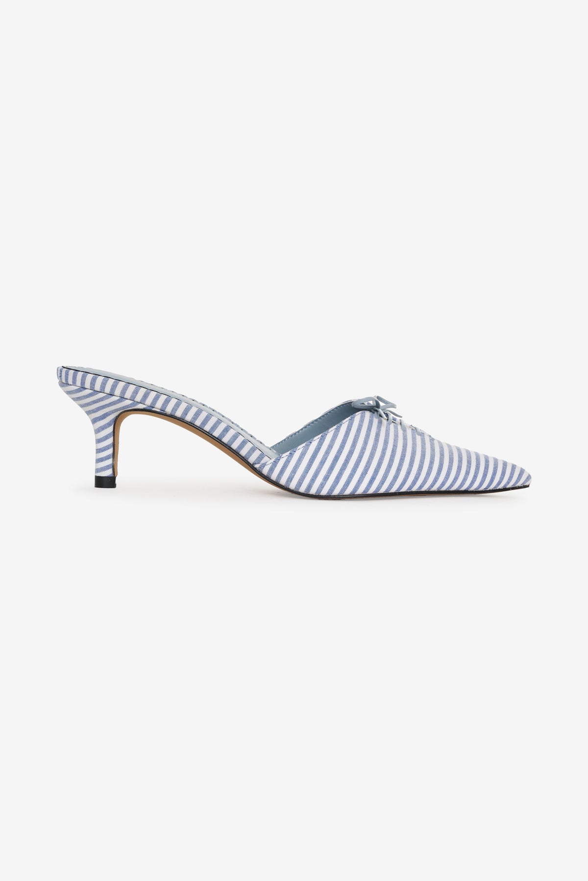 Amy Linen Mule - Blue