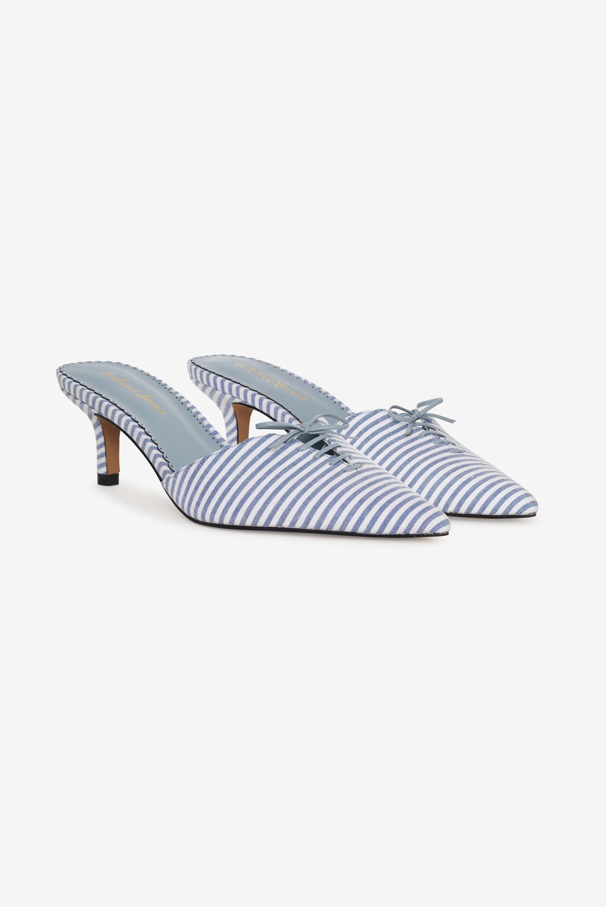 Amy Linen Mule - Blue