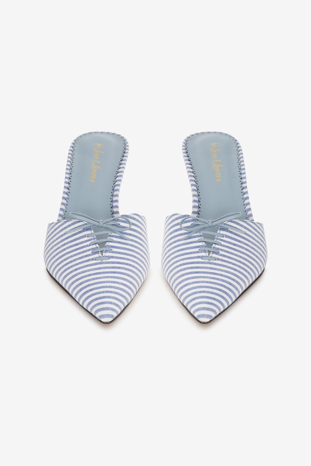 Amy Linen Mule - Blue