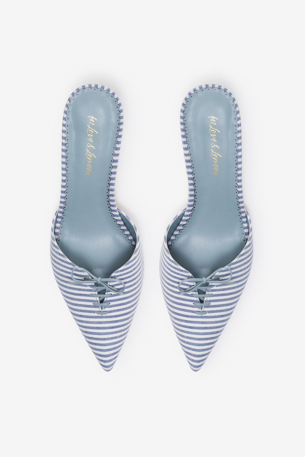 Amy Linen Mule - Blue