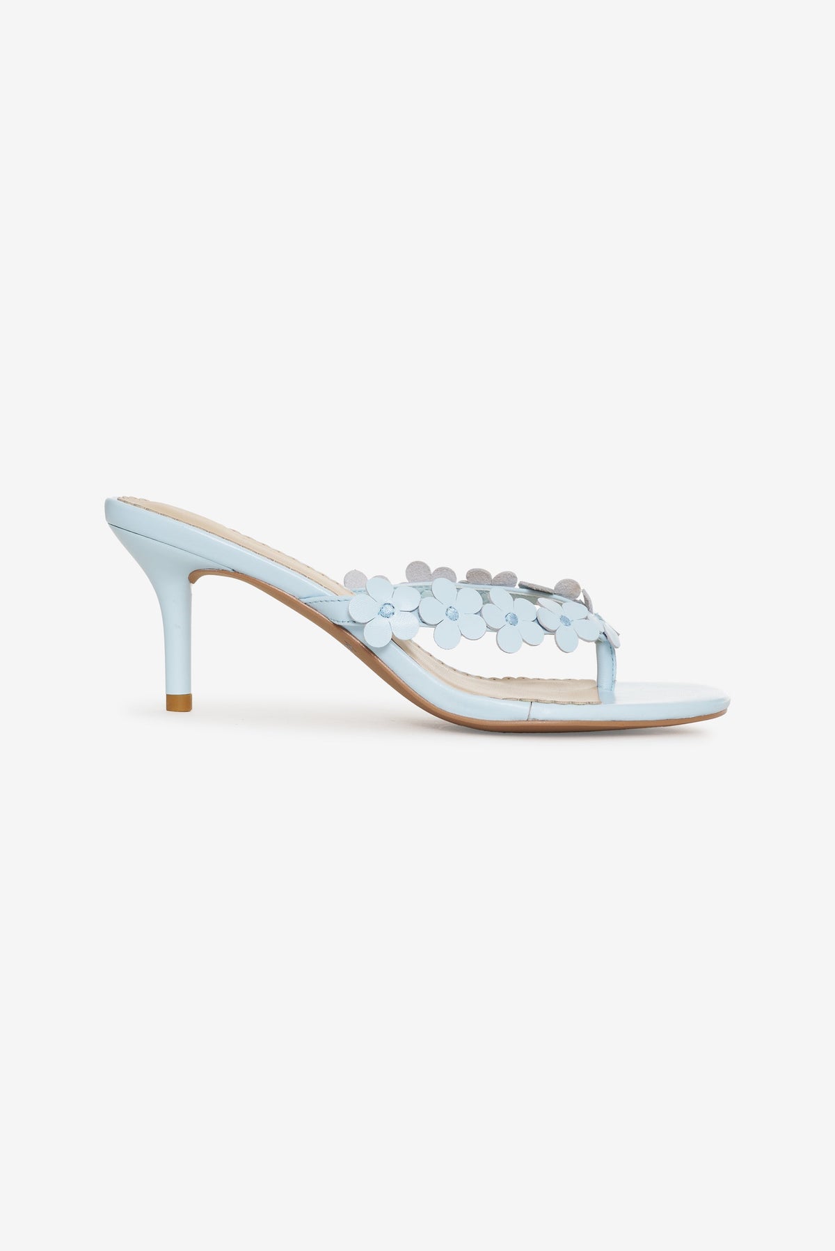 Gia Floral Heel - Blue