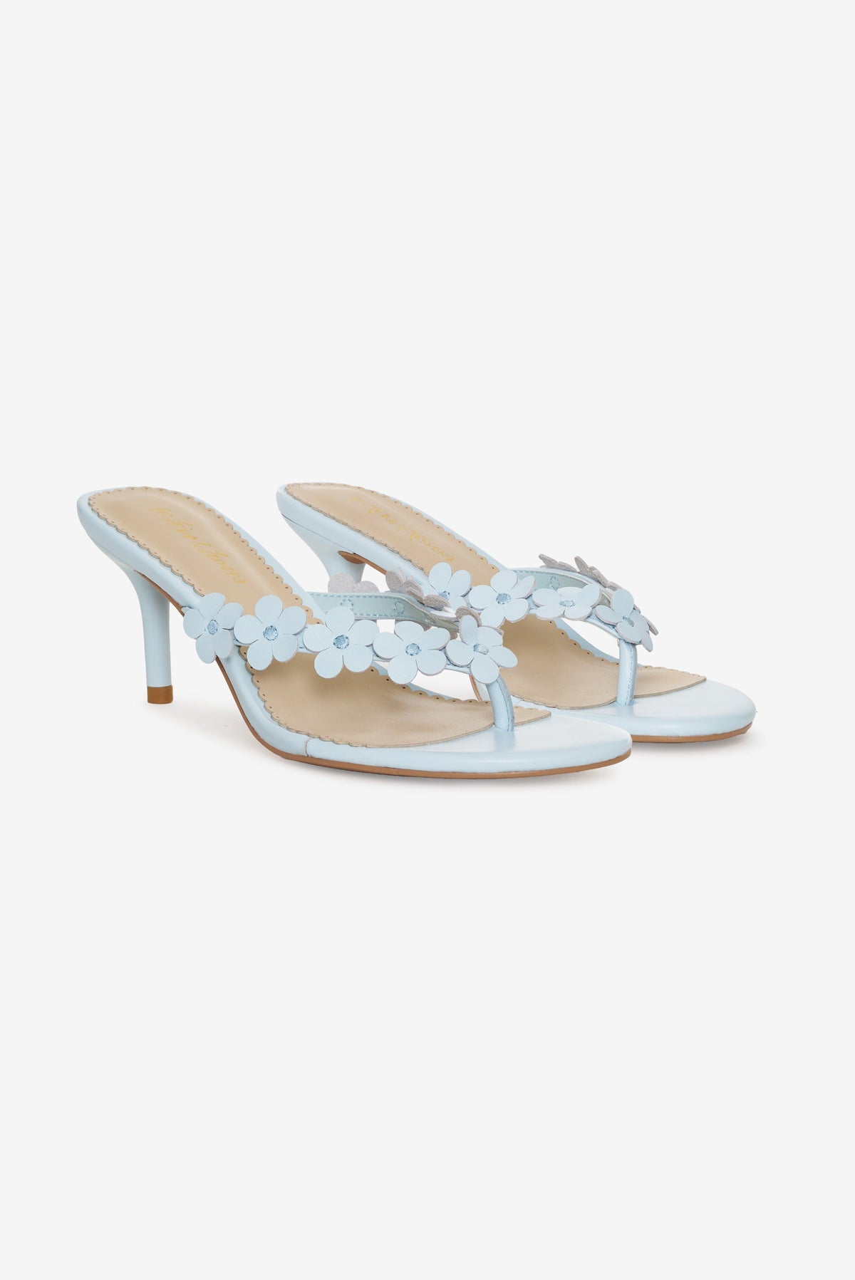Gia Floral Heel - Blue
