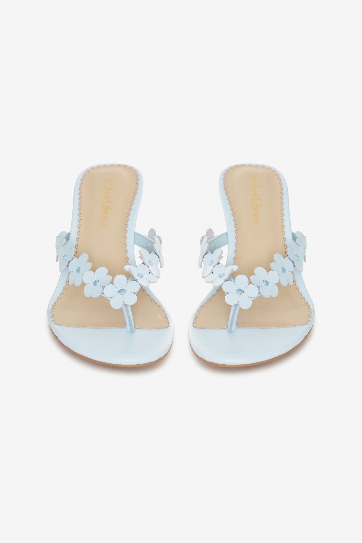 Gia Floral Heel - Blue