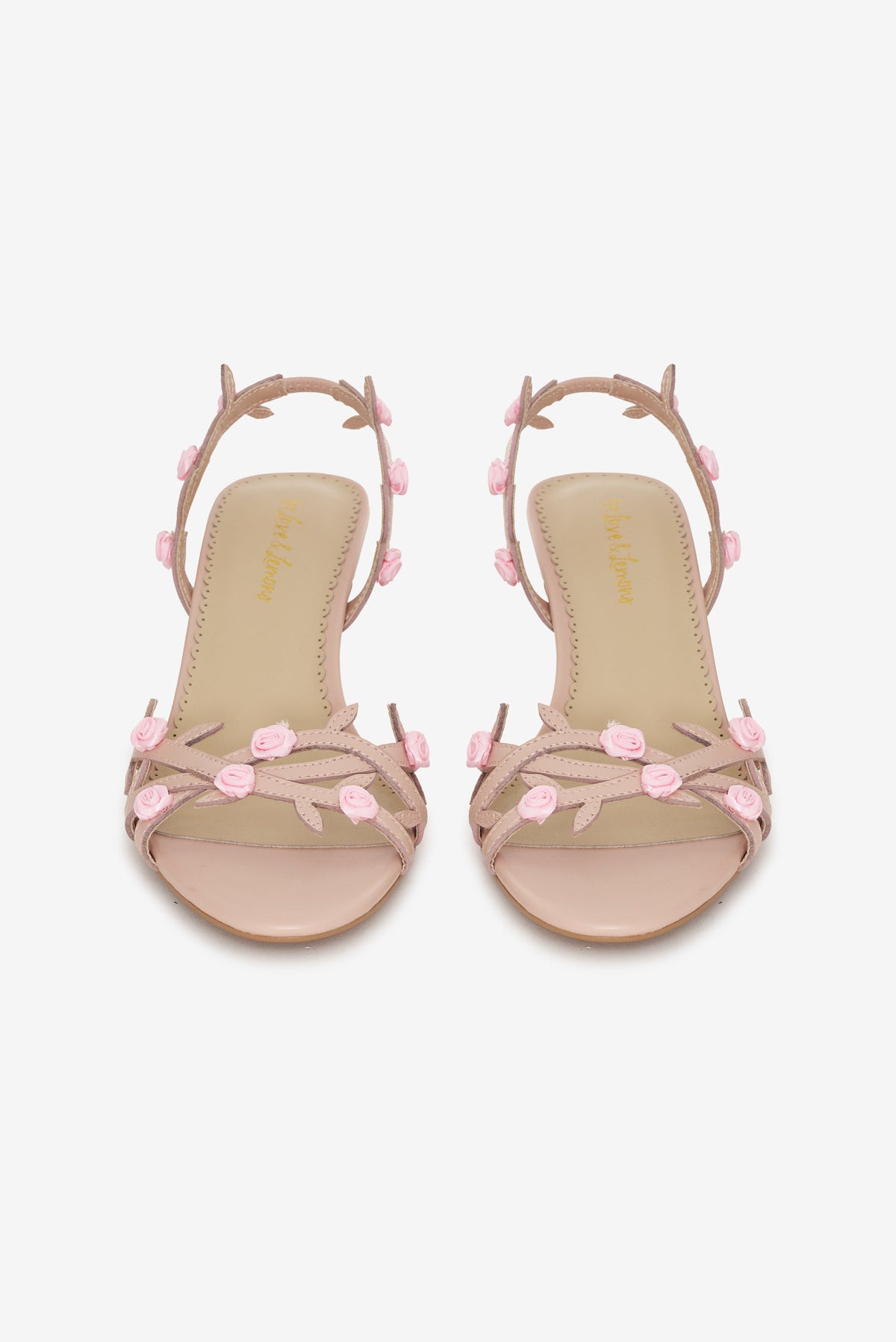 Rosalie Vine Slingback Heel - Nude