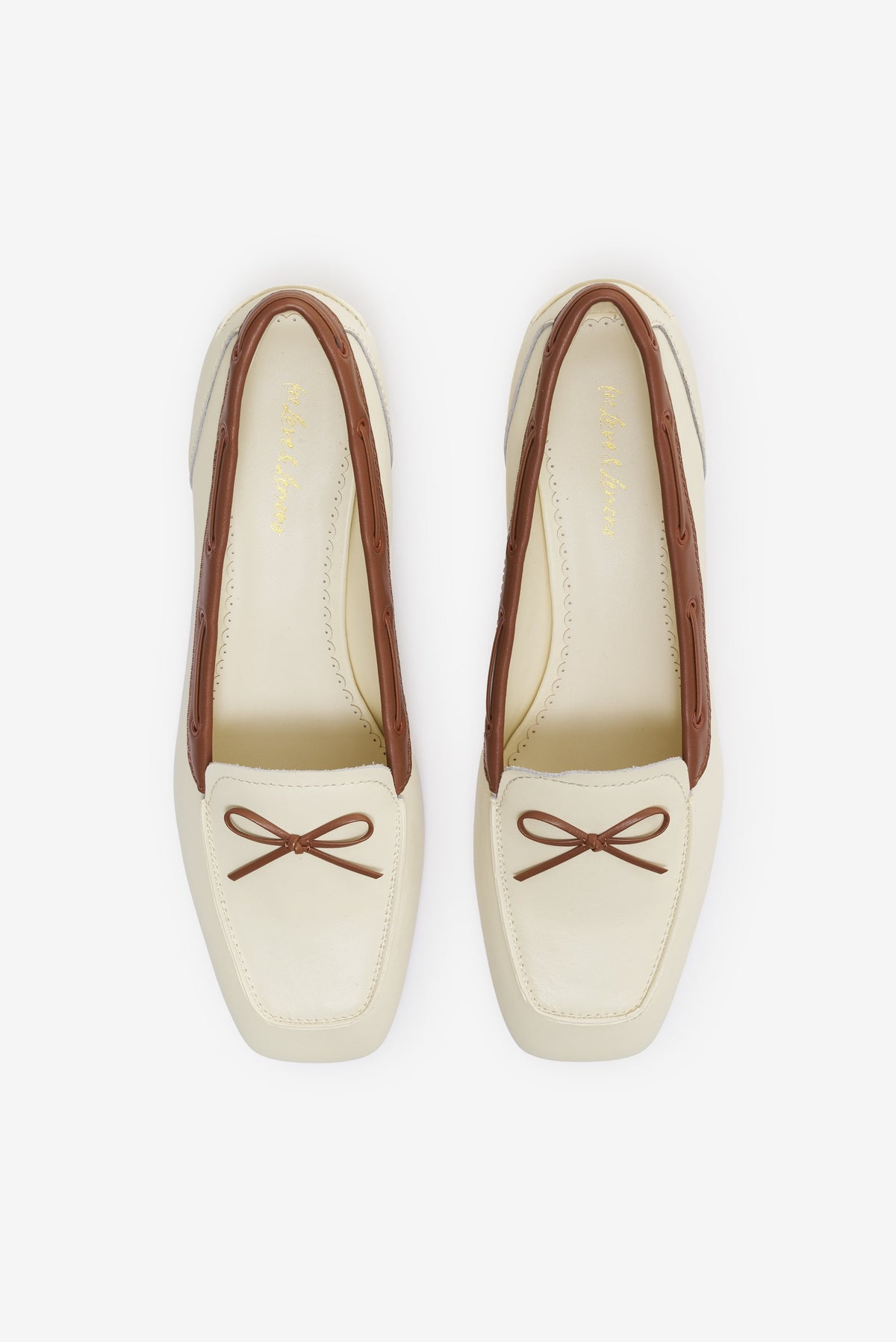 Sutton Heeled Boat Shoe - Cream