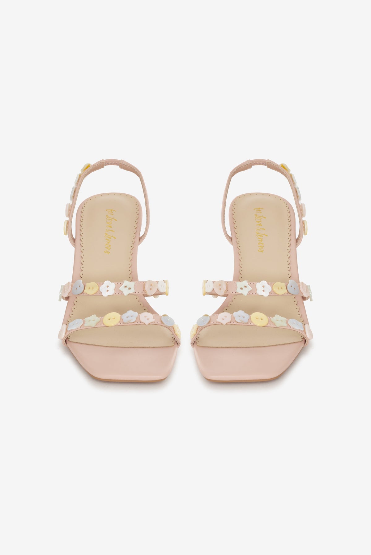 Cleo Button Heel - Blush