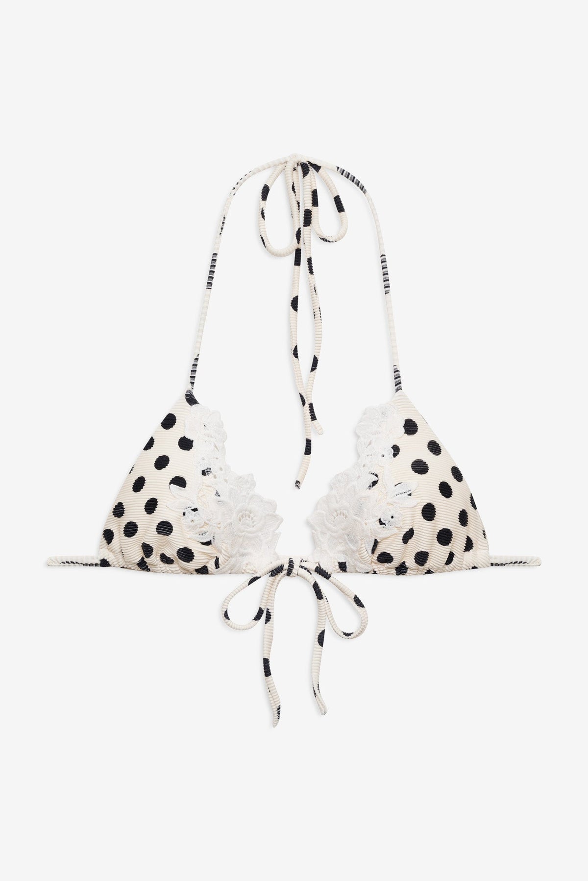 Lelani Bikini Top - Cream Black