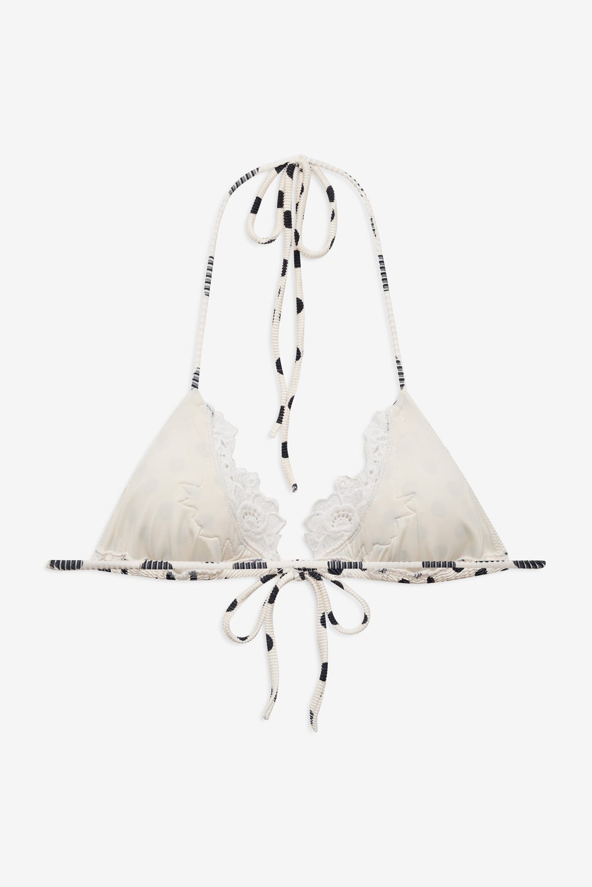 Lelani Bikini Top - Cream Black