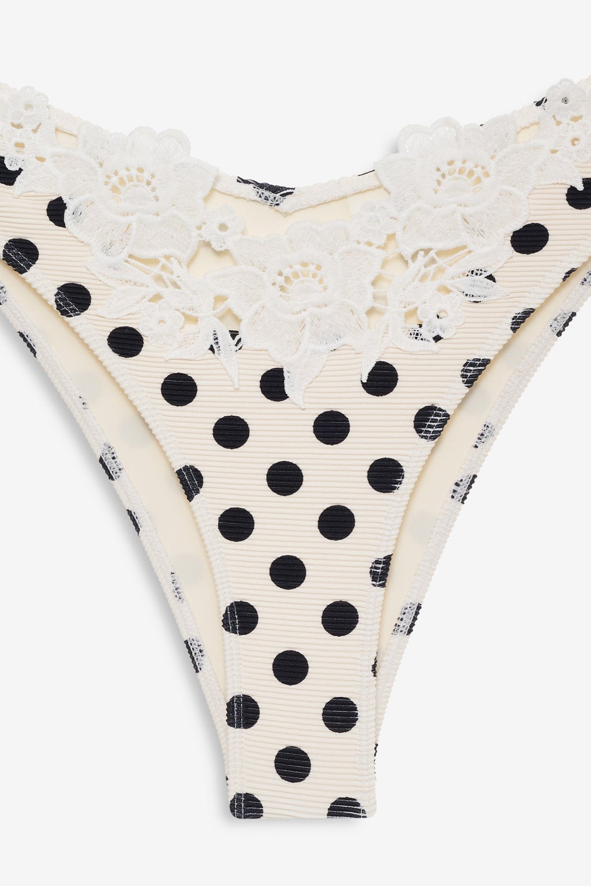 Lelani Bikini Bottom - Cream Black