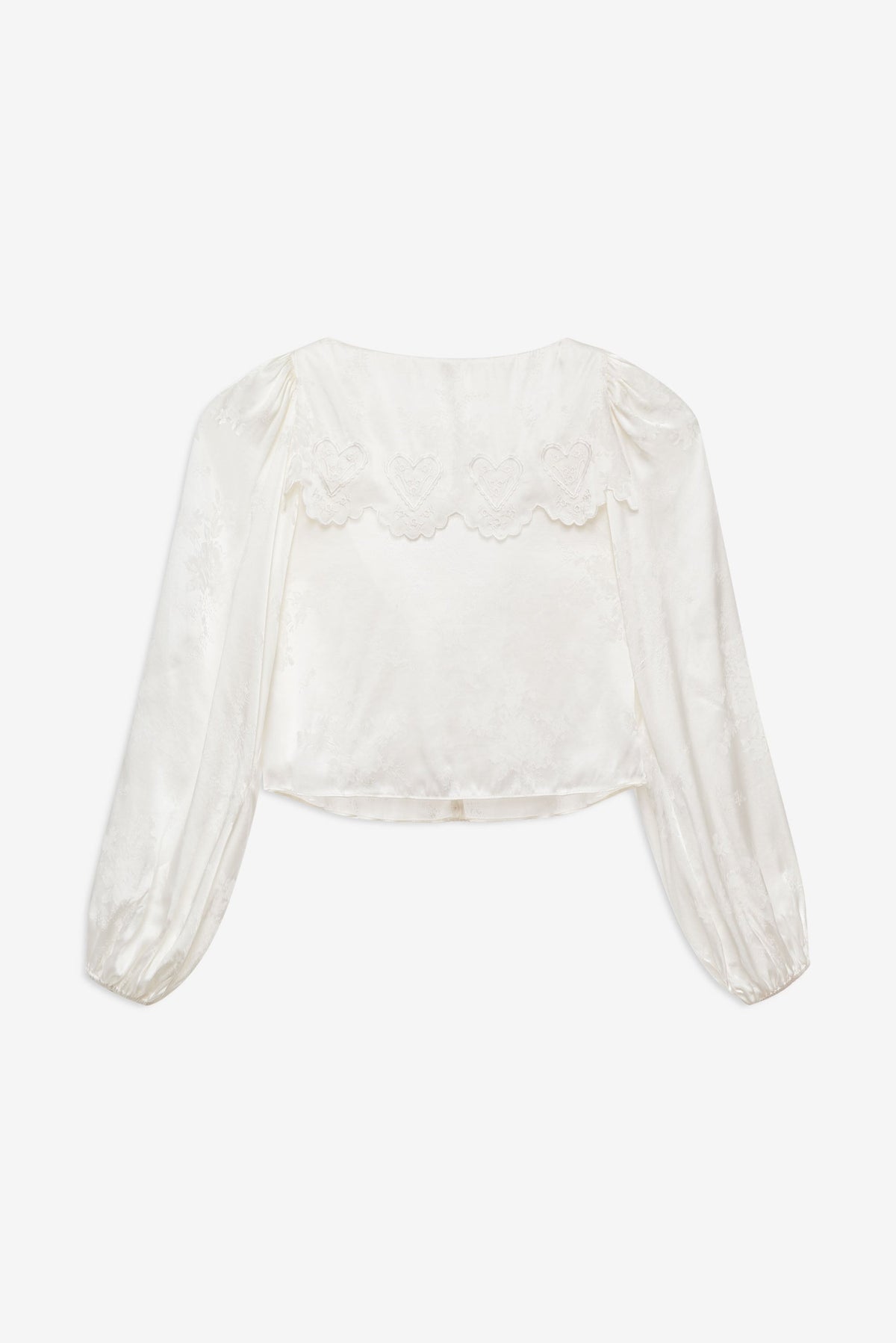 Locked Hearts Top - White