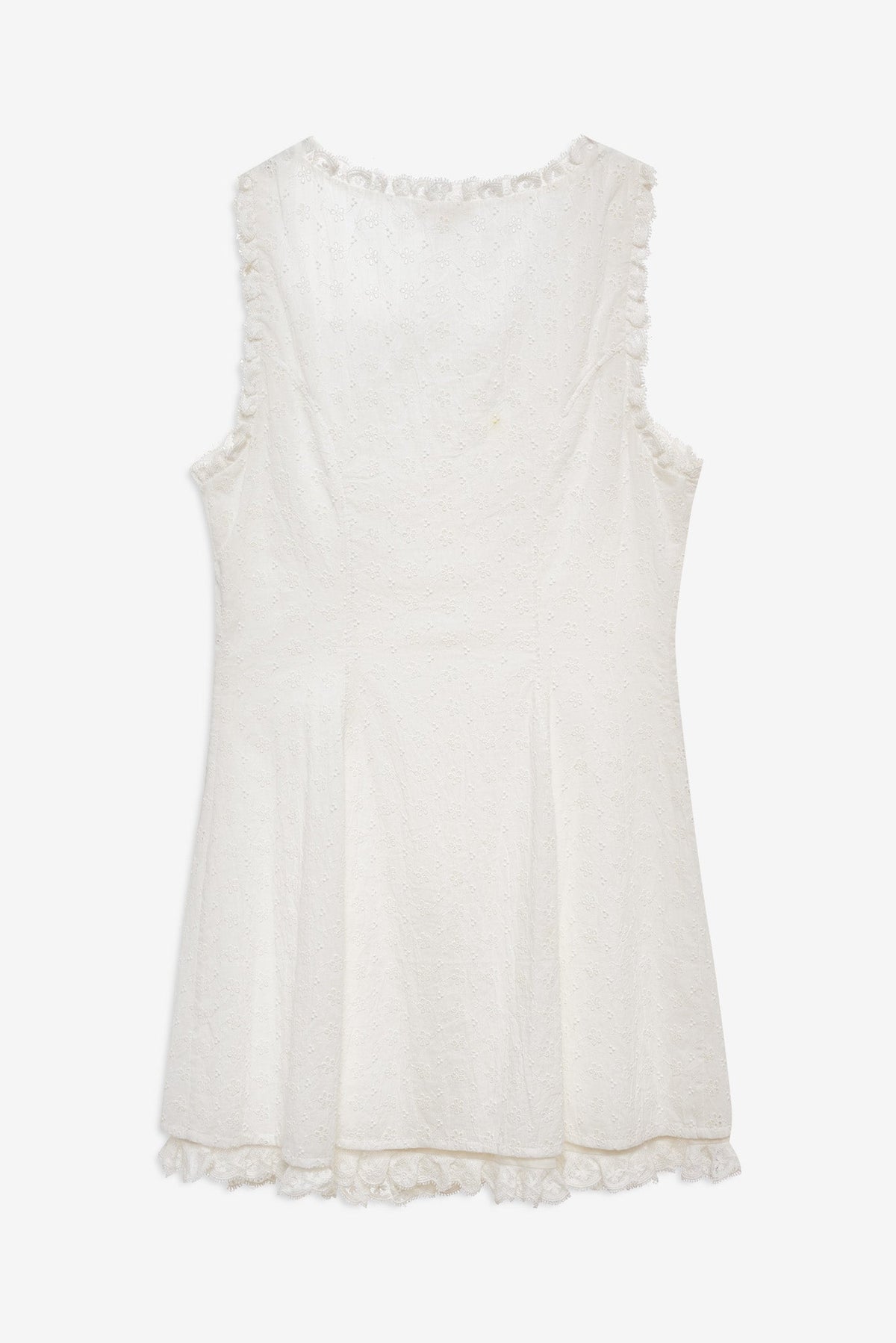 Susie Eyelet Mini Dress - White