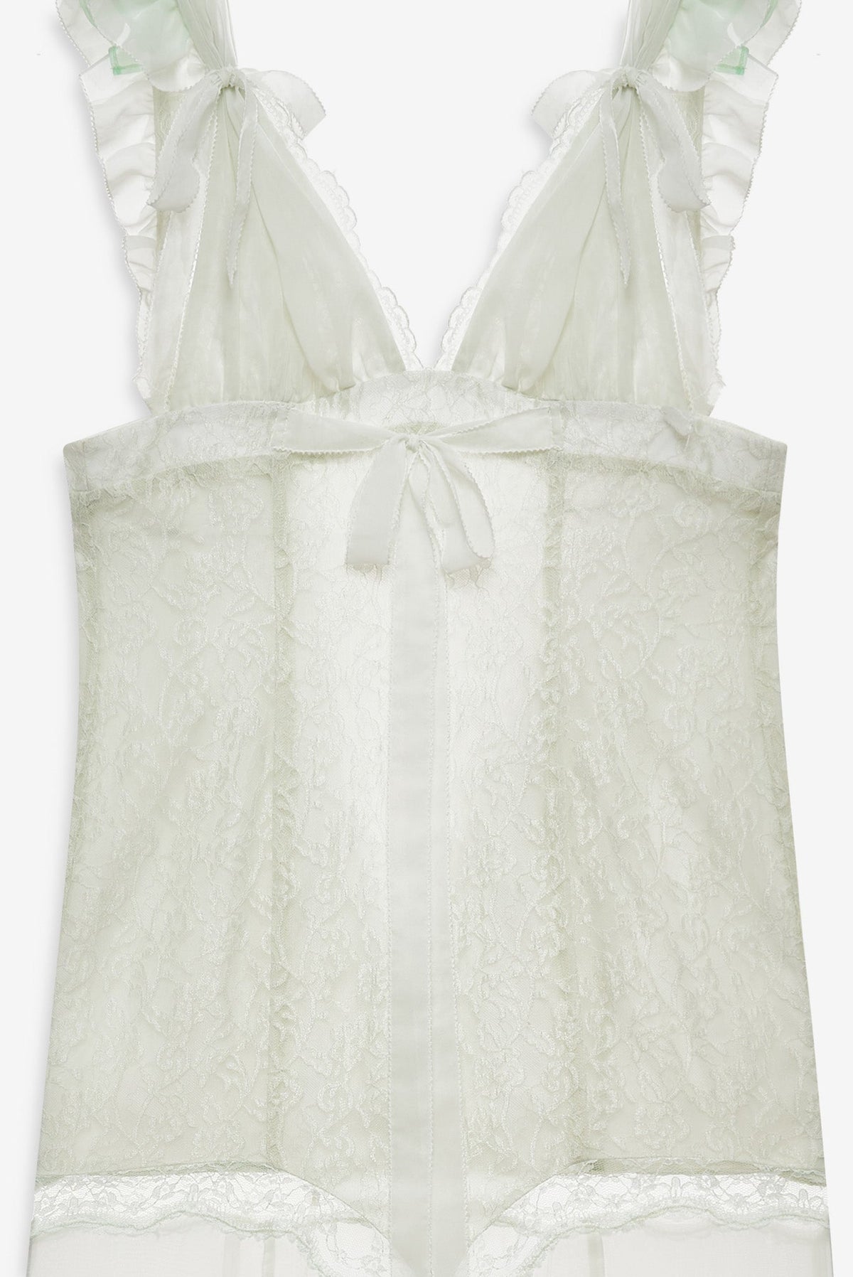 Delicate Lace Maxi Dress - Baby Mint