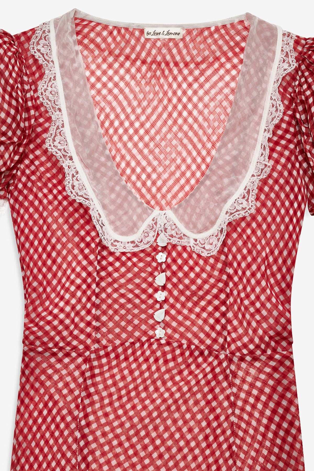 Bradford Gingham Maxi Dress - Red