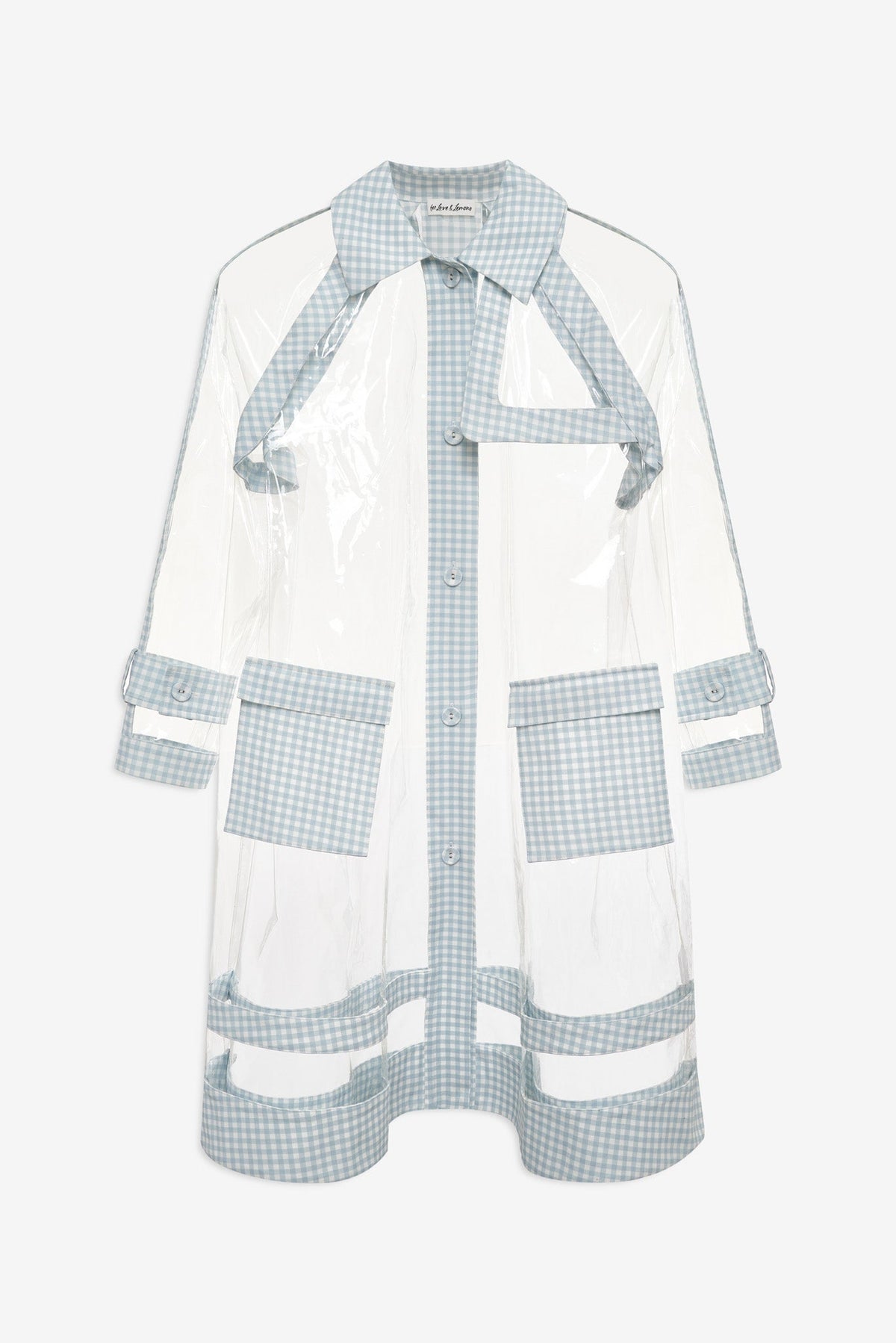 Tiana Clear Raincoat - Clear Blue