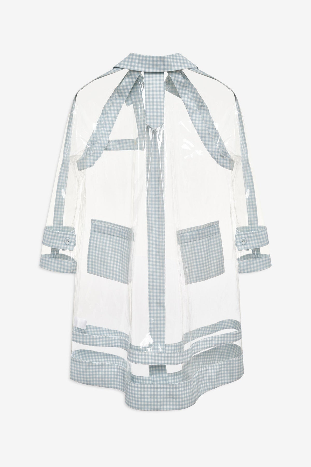 Tiana Clear Raincoat - Clear Blue