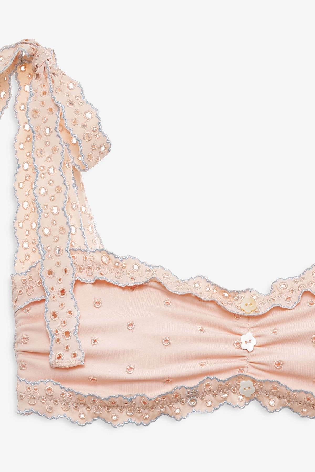 Alison Bandeau Bikini Top - Peach