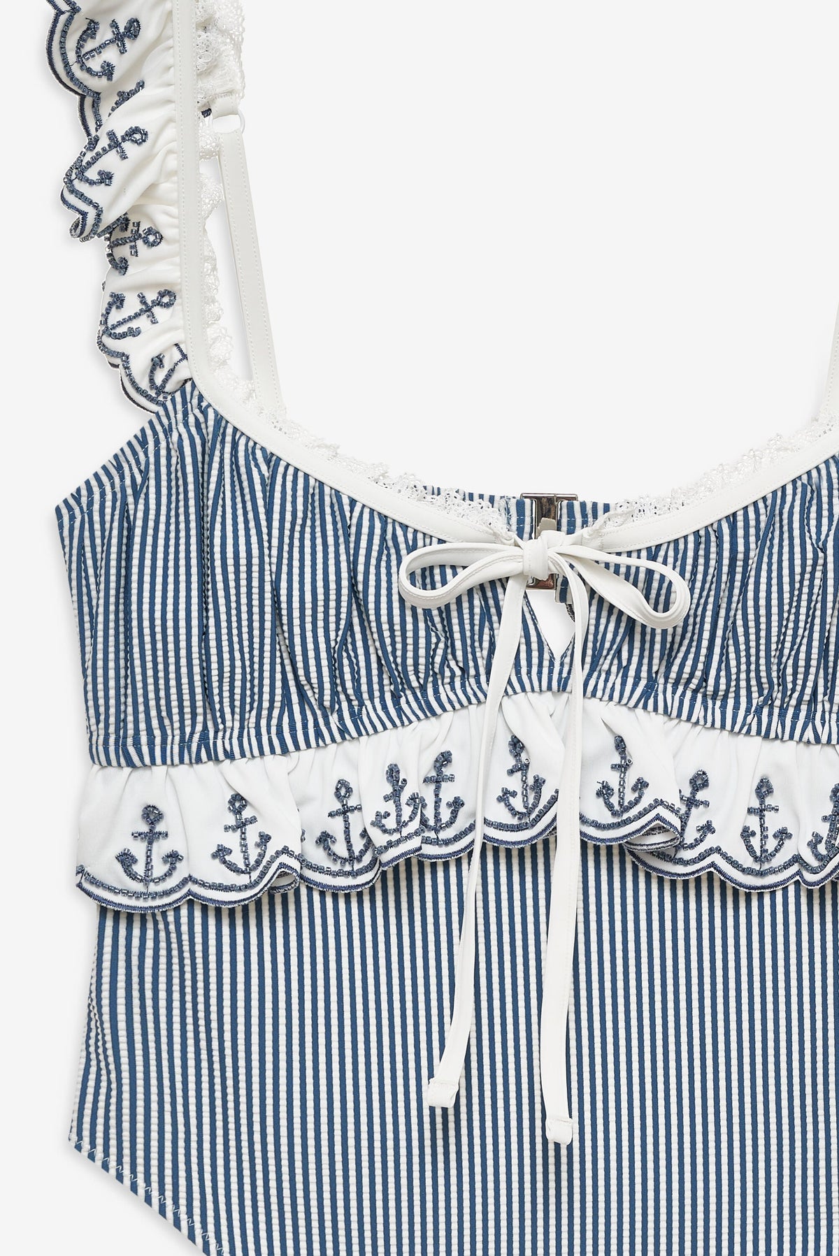 Sail Away One Piece Swimsuit - Blue