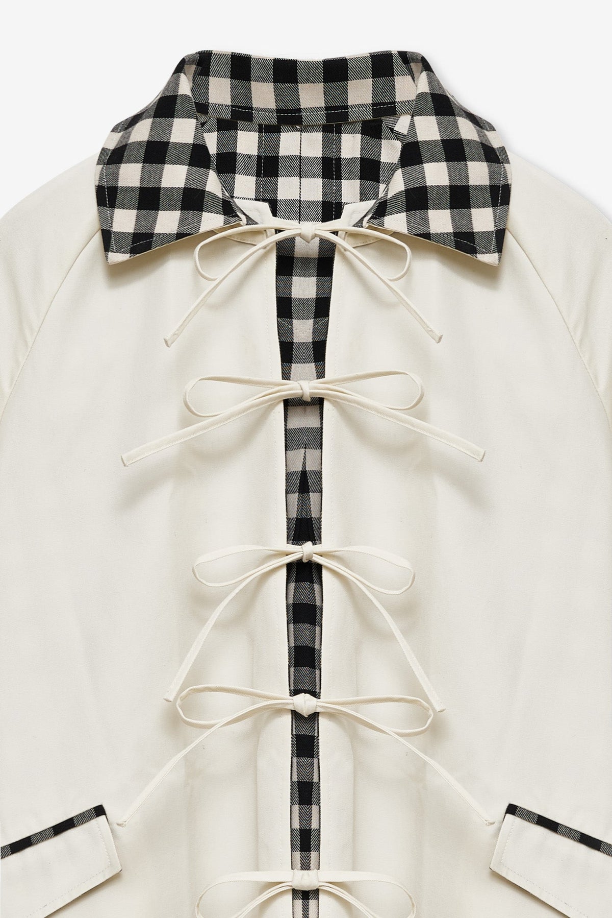 Tiana Reversible Trench Coat - Cream