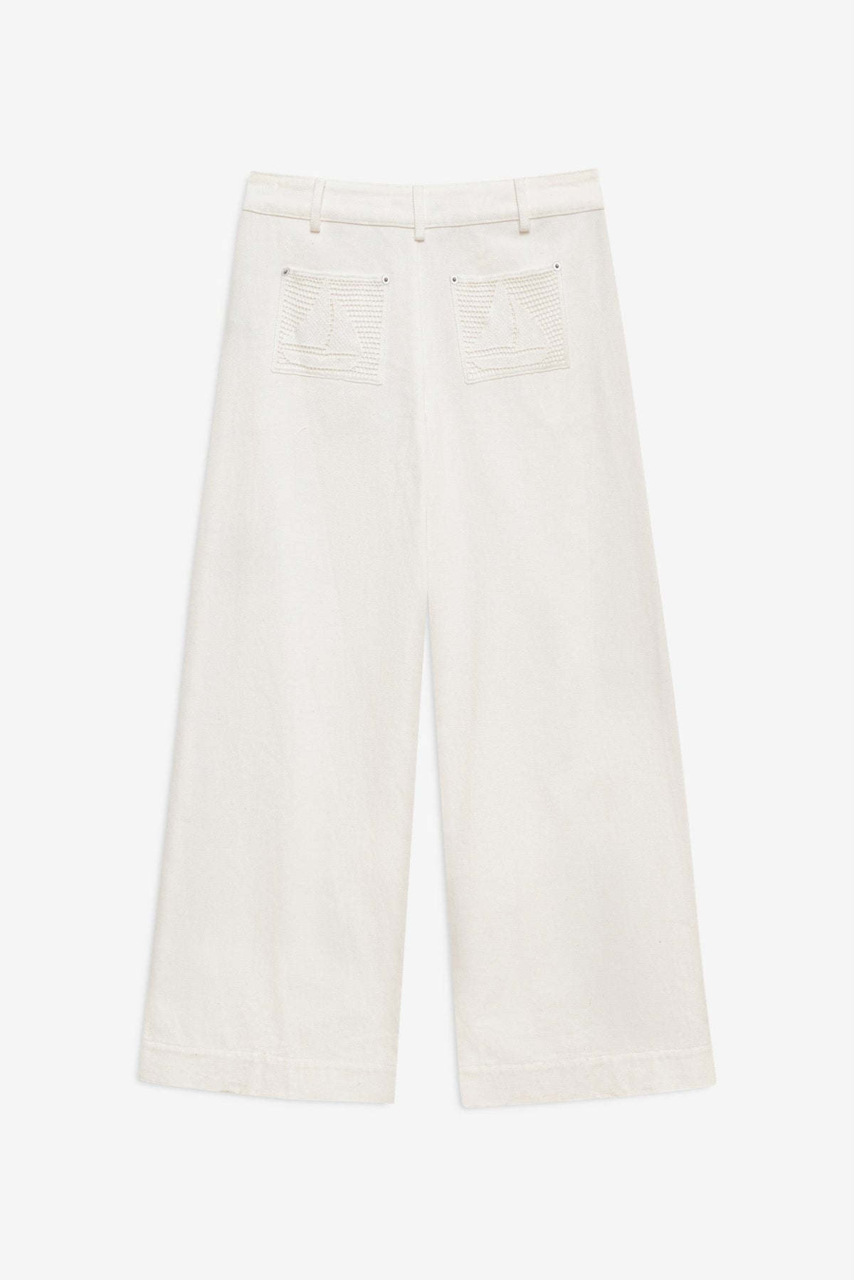 Agnes Denim Pants - White