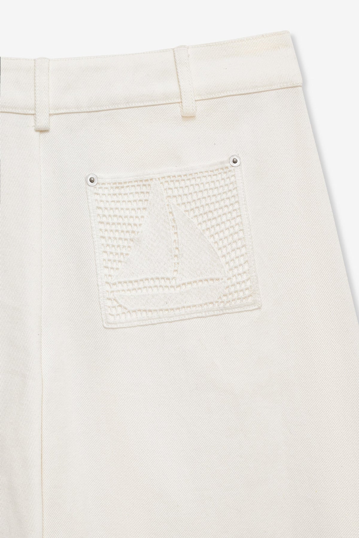 Agnes Denim Pants - White