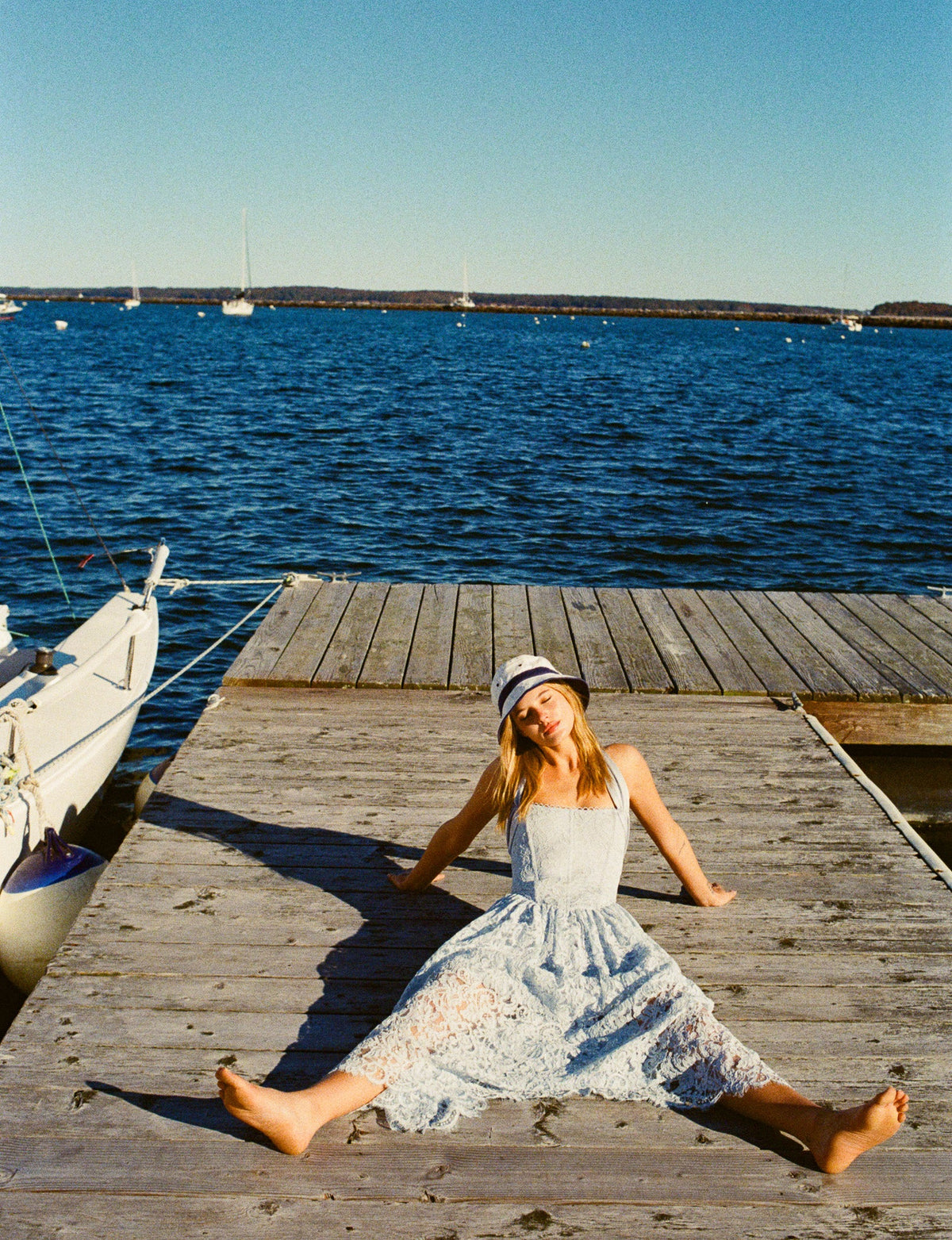 Lakeside Midi Dress - Baby Blue
