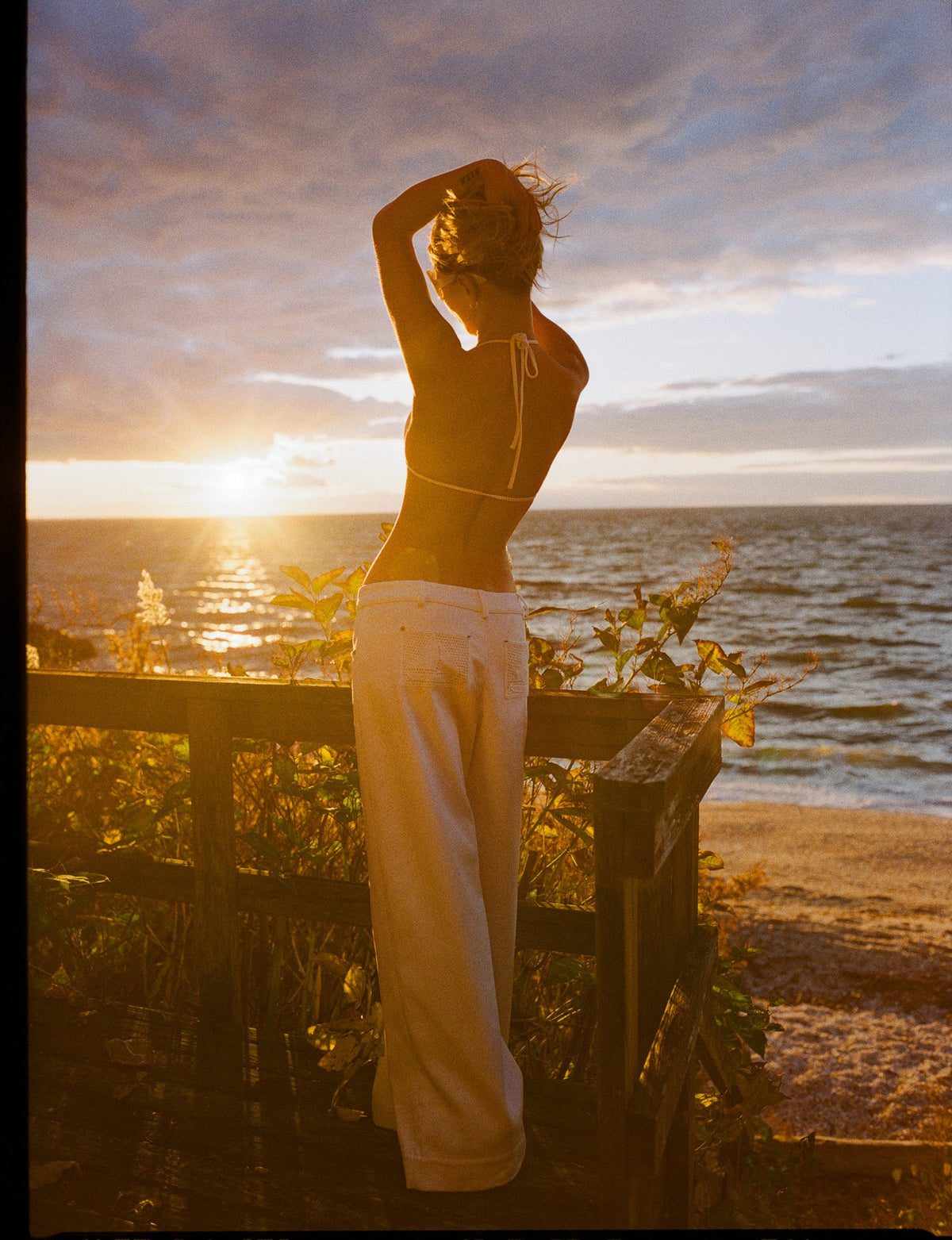 Agnes Denim Pants - White