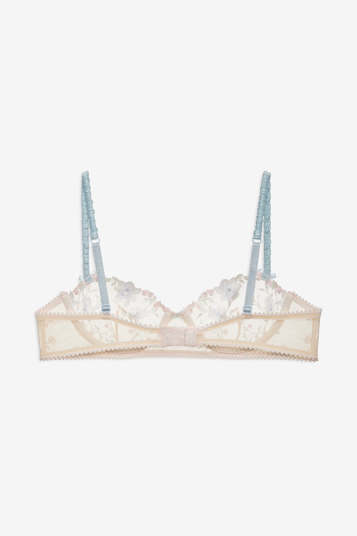Peachy Keen Floral Underwire Bra - Peach