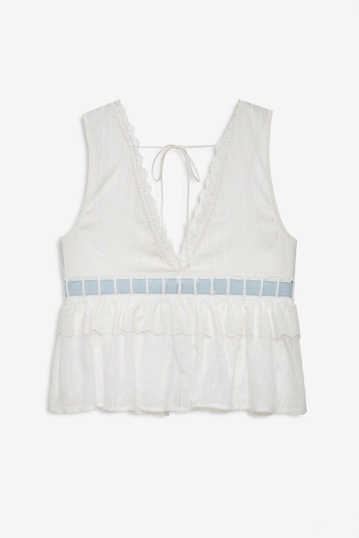Jia Sleep Top - White