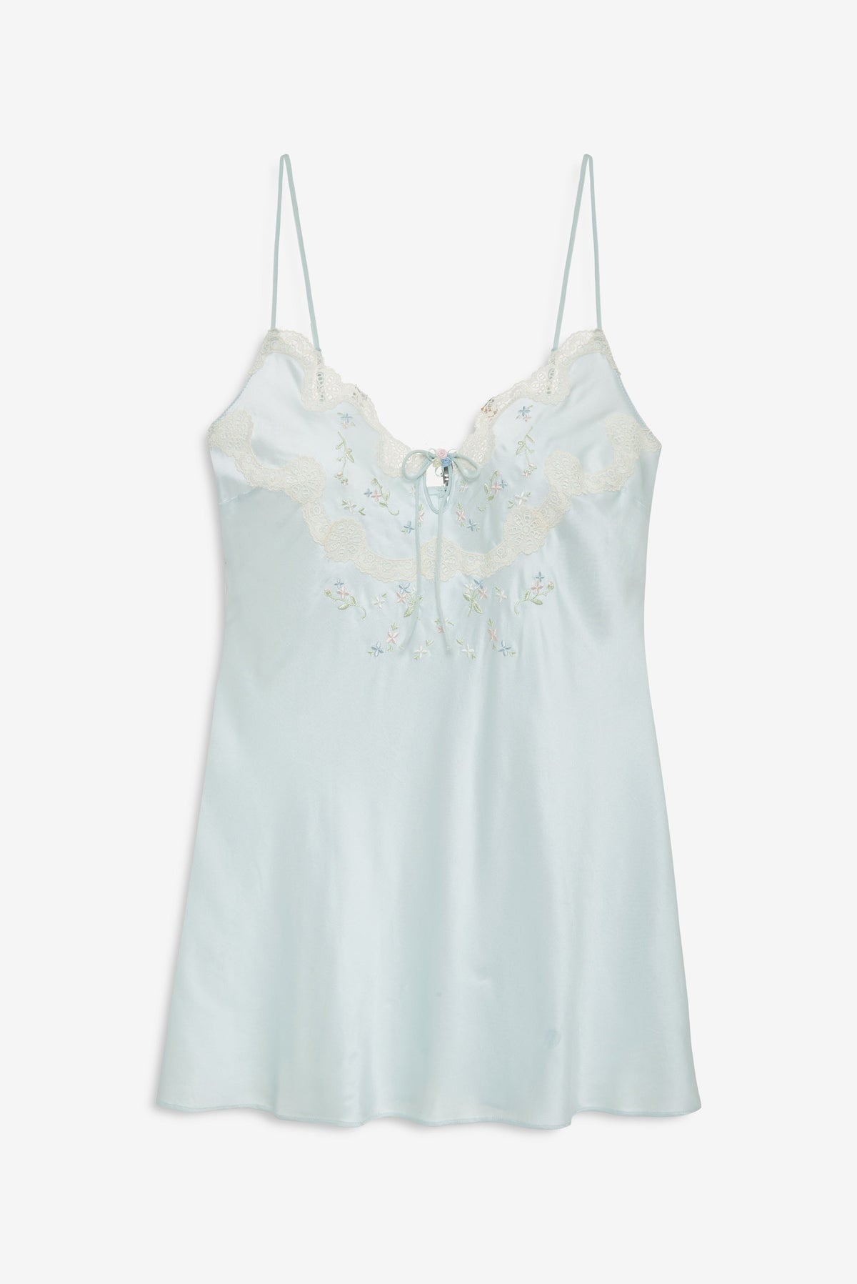 Heirloom Petal Slip Dress - Mint