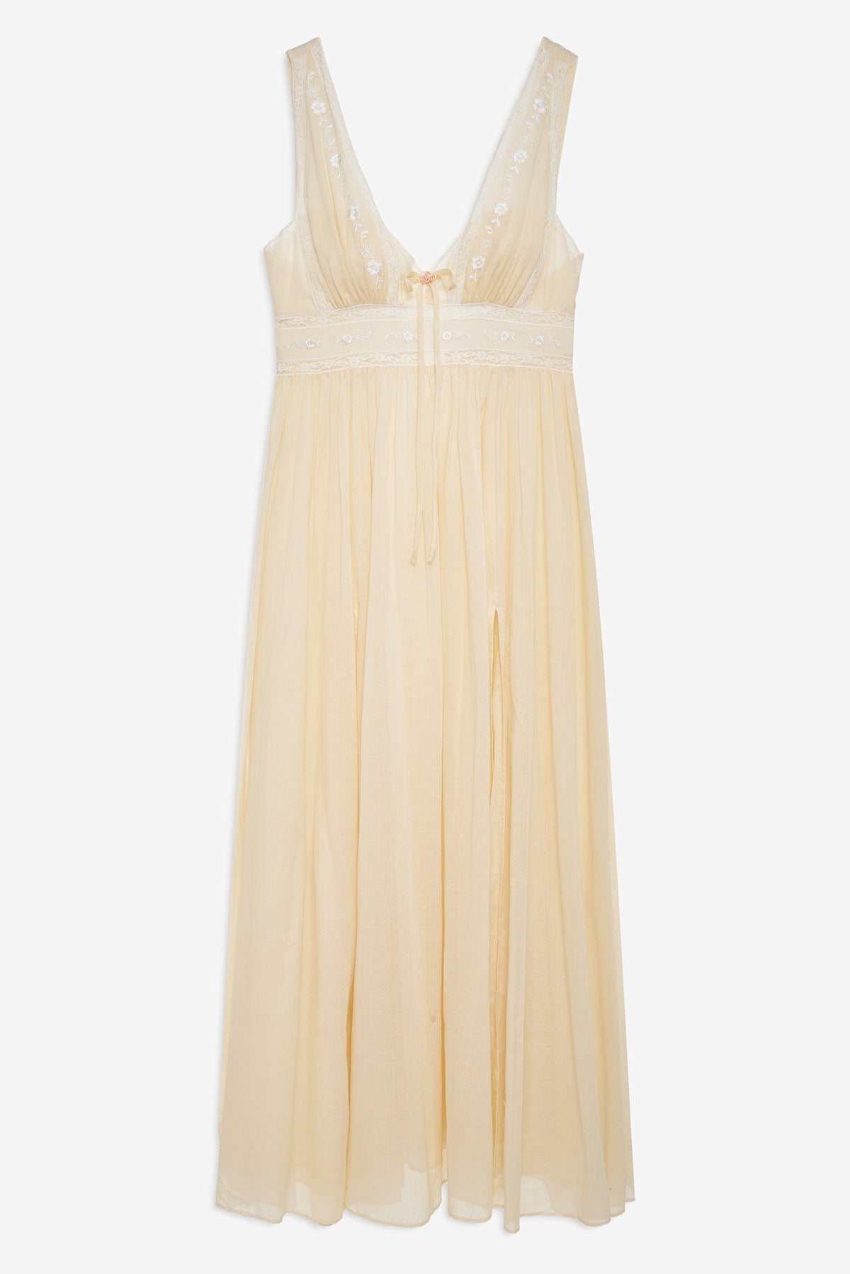 Lisa Maxi Slip Dress - Vintage Cream