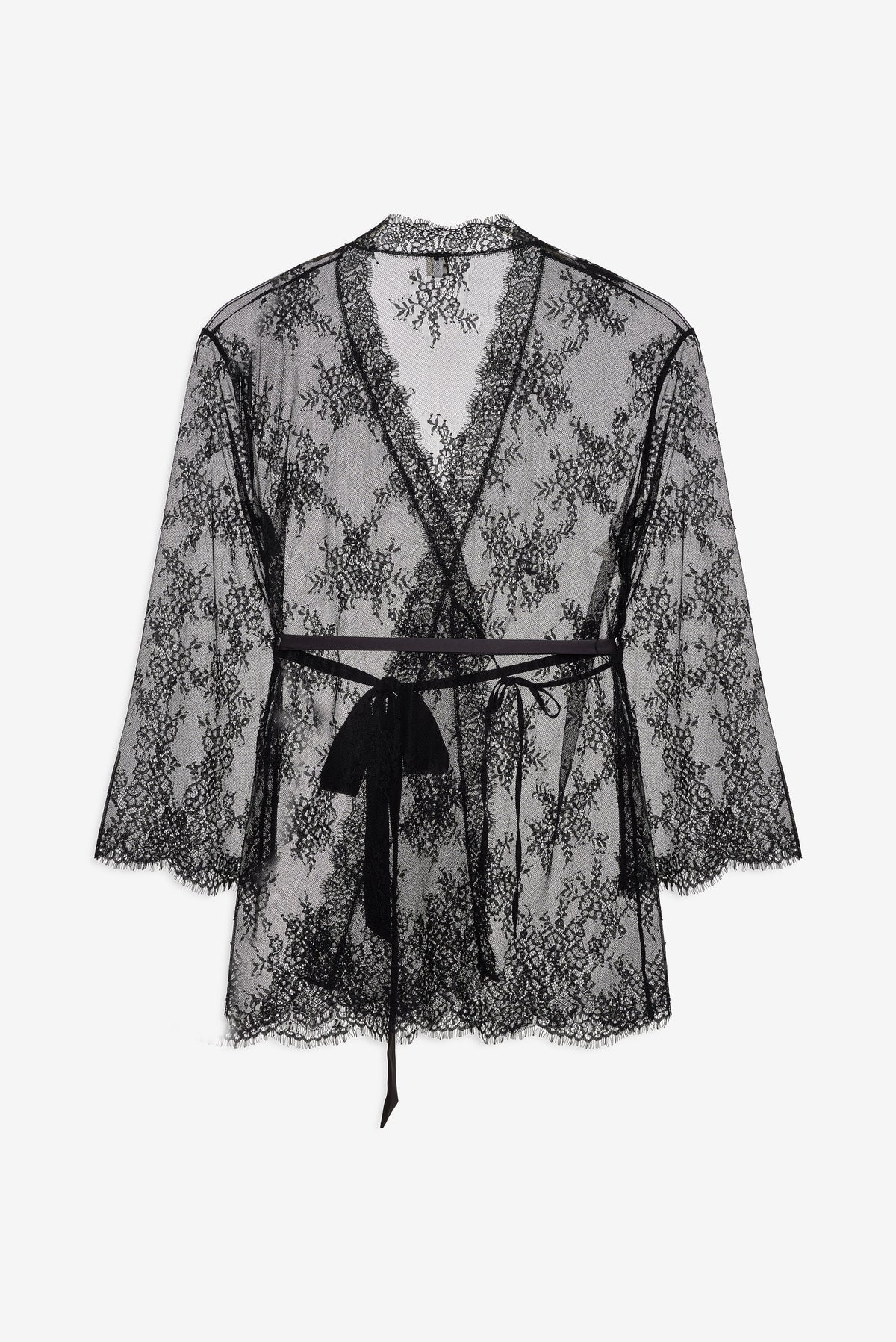 Antique Paisley Robe - Black