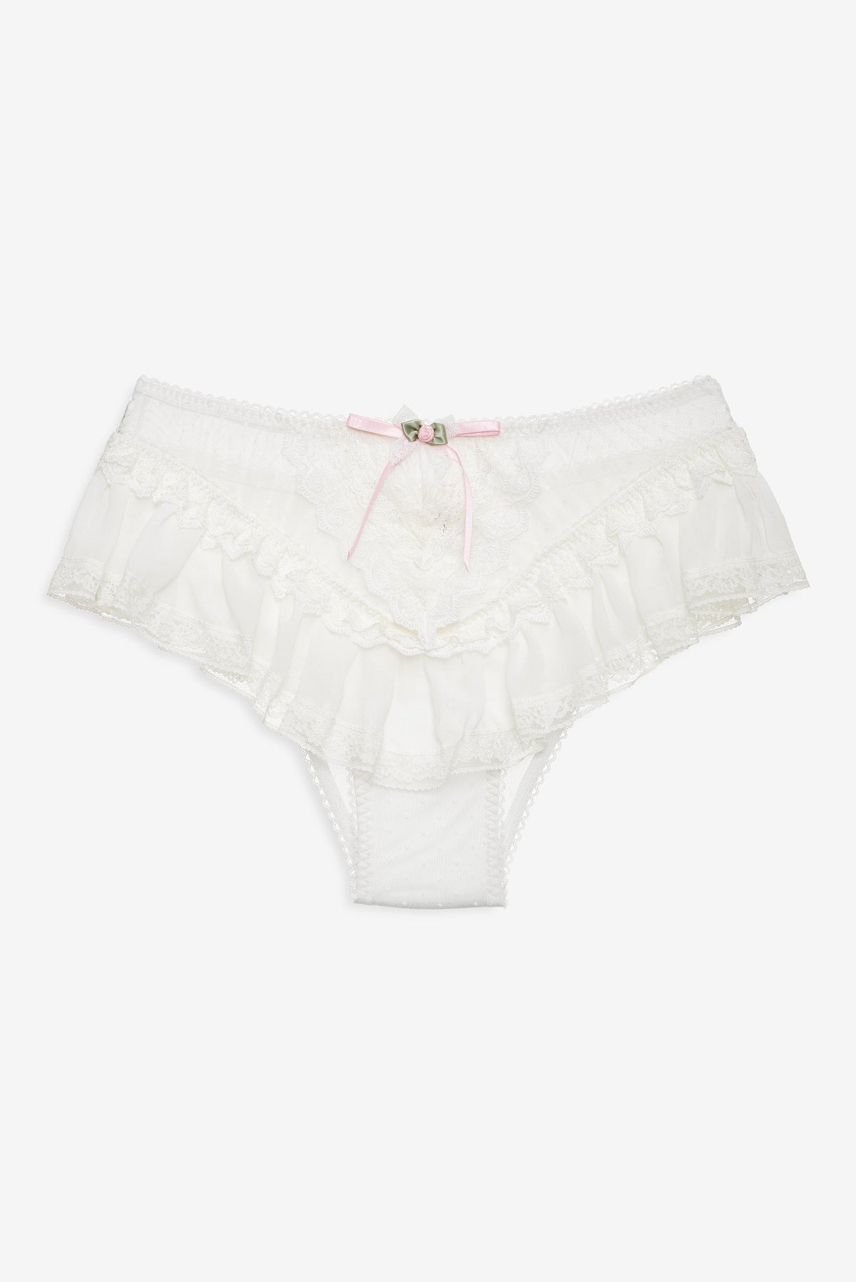Layered Lace Panty - White