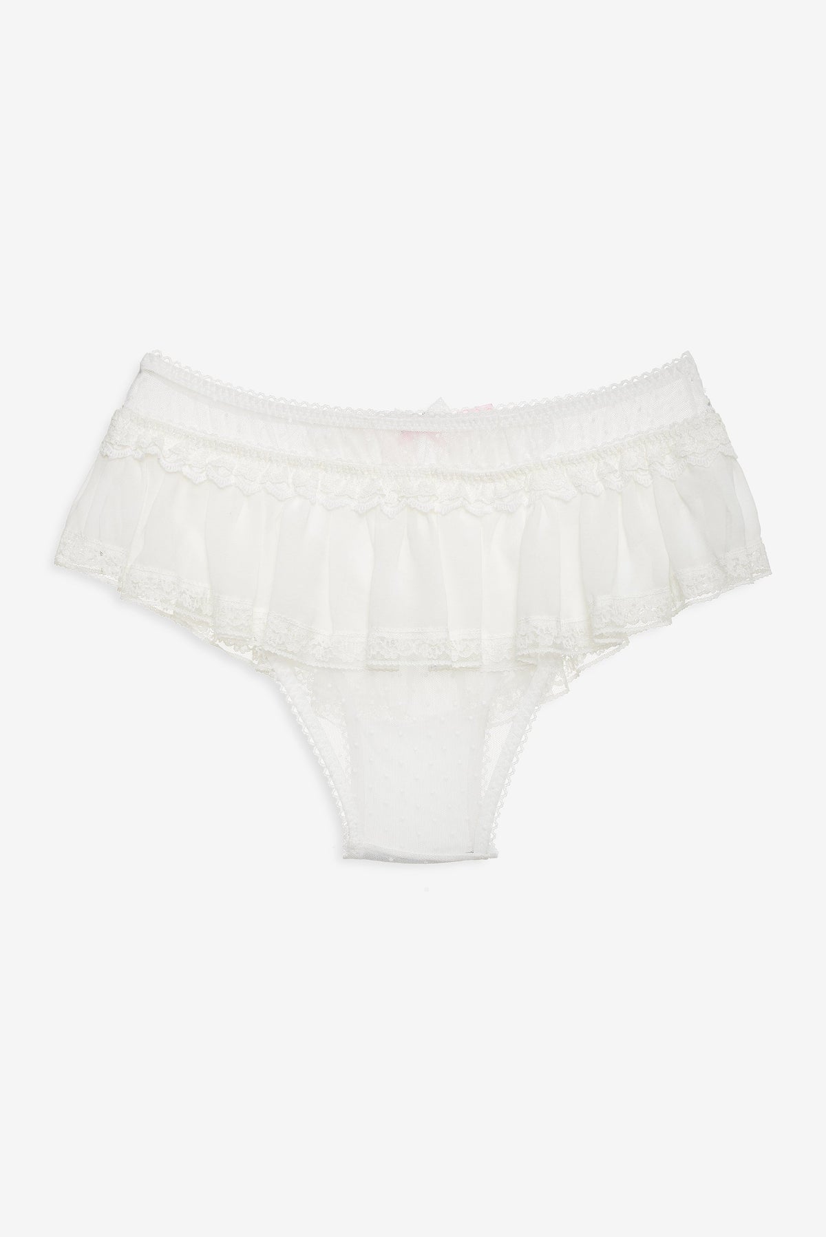 Layered Lace Panty - White