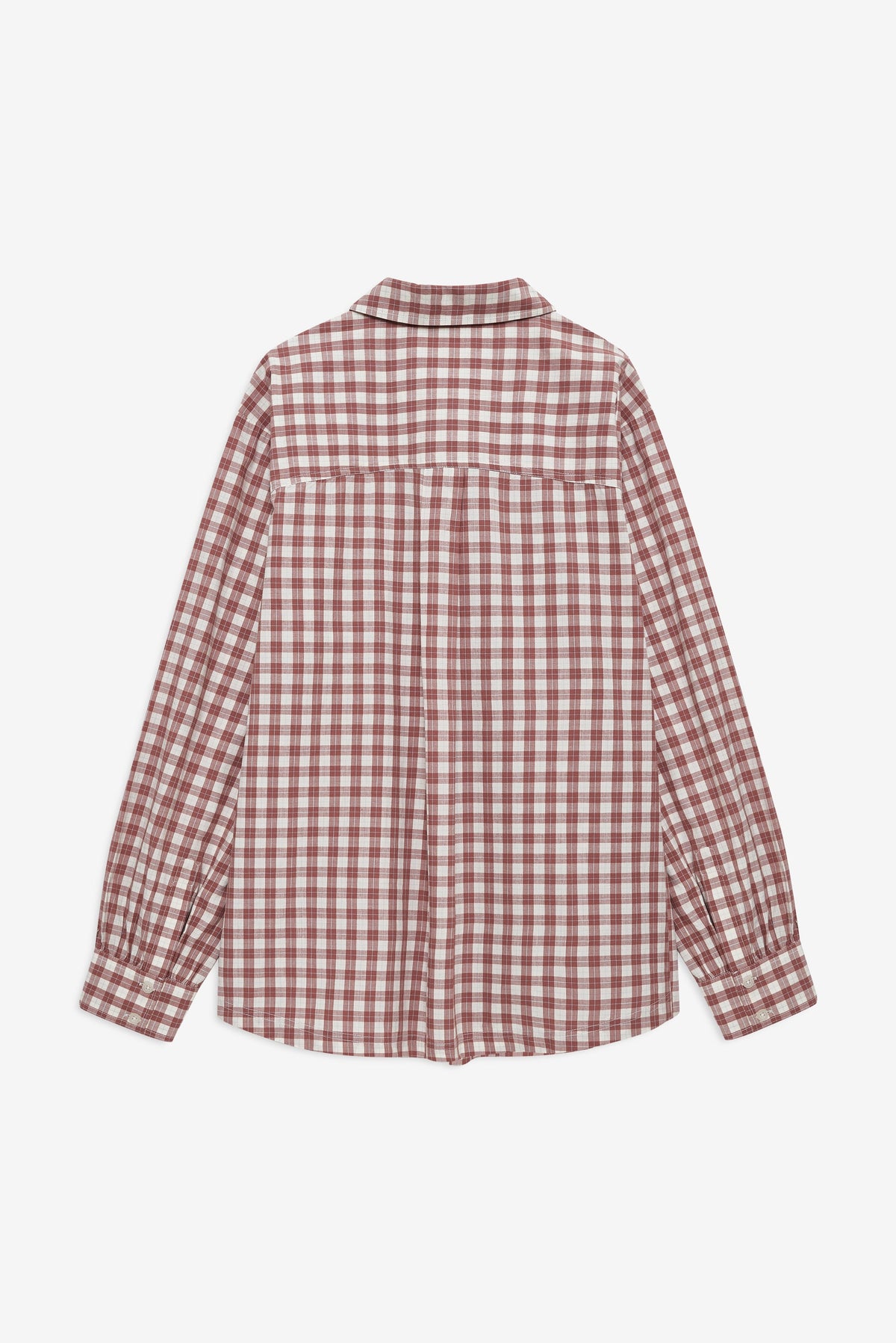Poppy Gingham Button Down - Brown