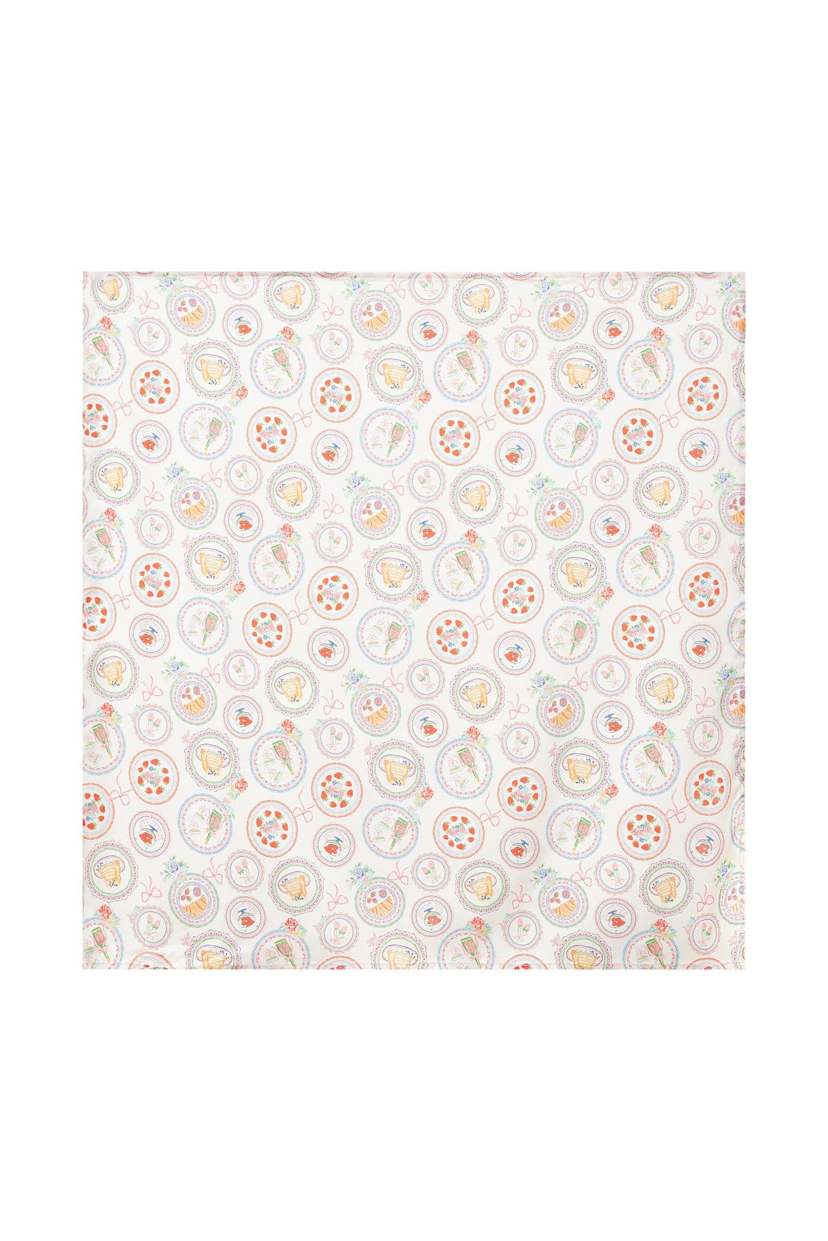 Ruth Square Headscarf - Cream