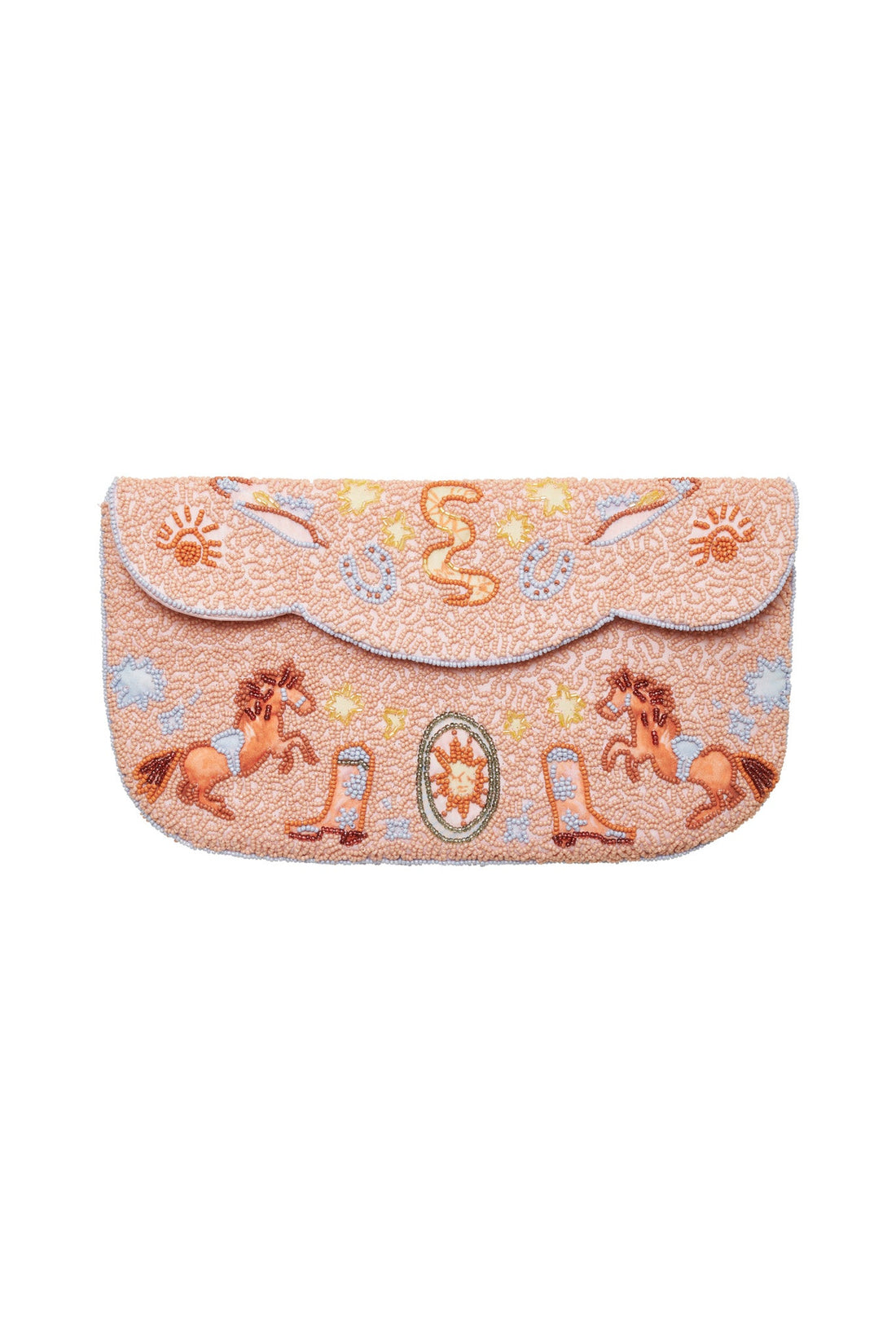 Western Beaded Clutch