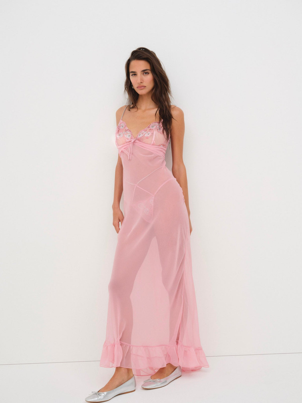 Kristi Maxi Slip Dress - Mauve