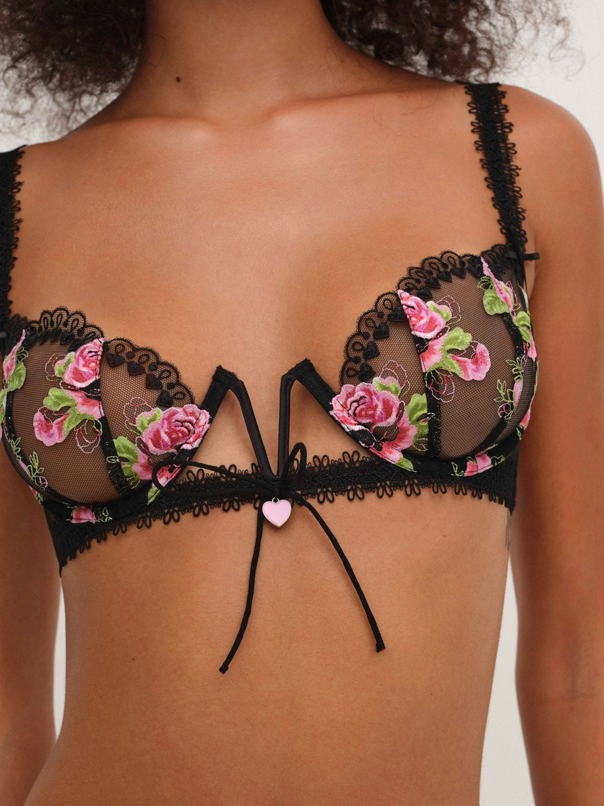 Love Garden Underwire Bra - Black