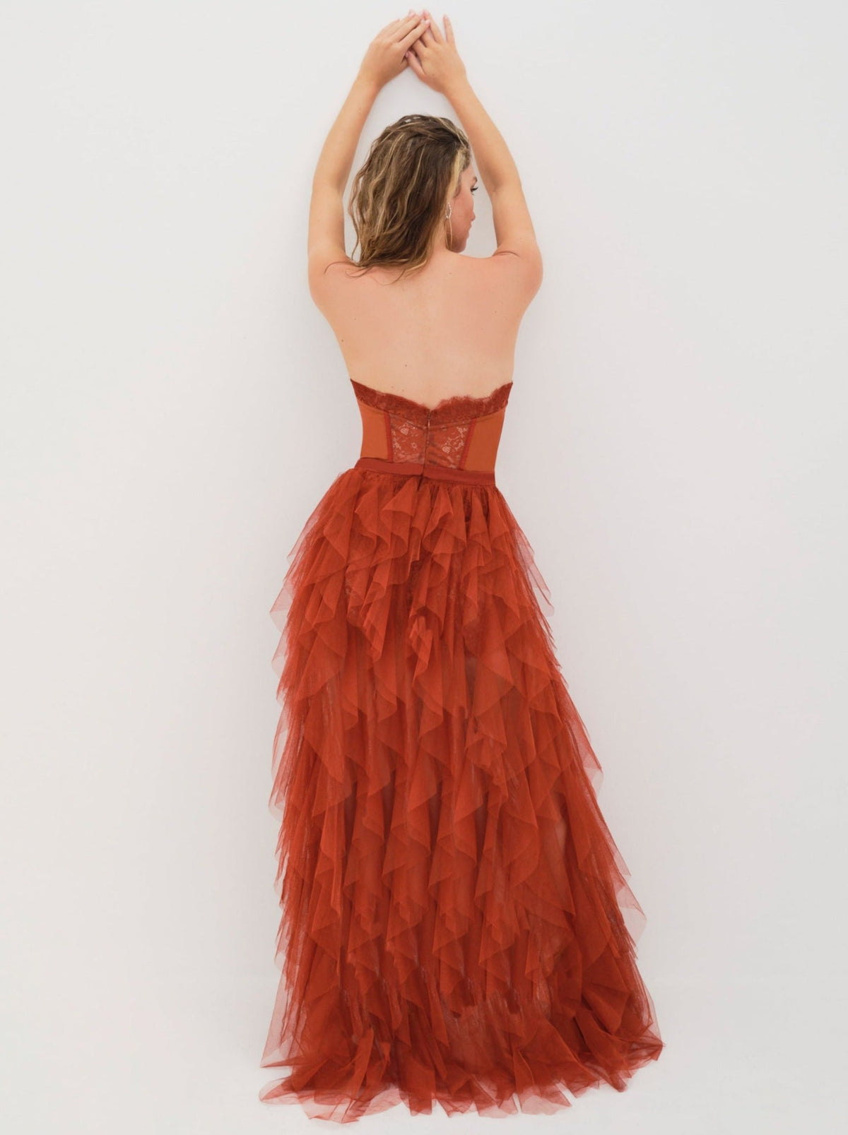 Bustier Gown - Rust