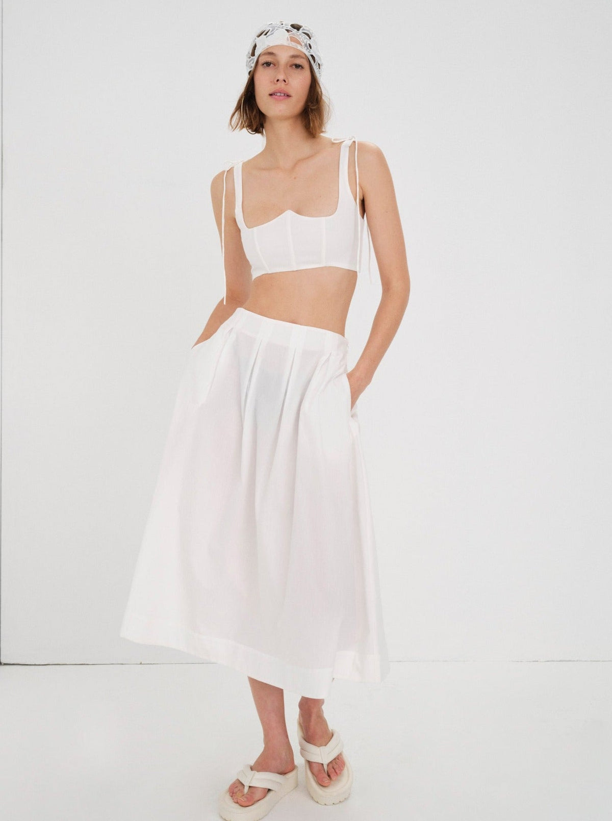 Layla Corset Top - White