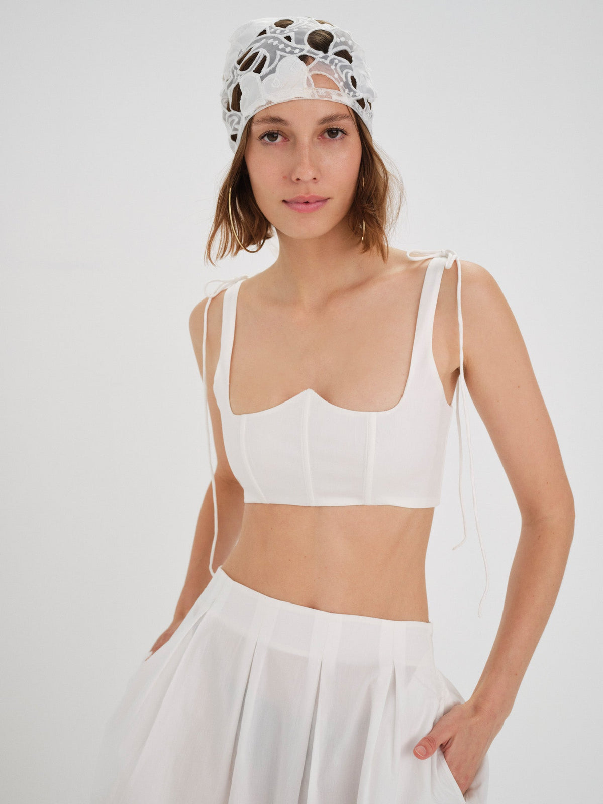 Layla Corset Top - White