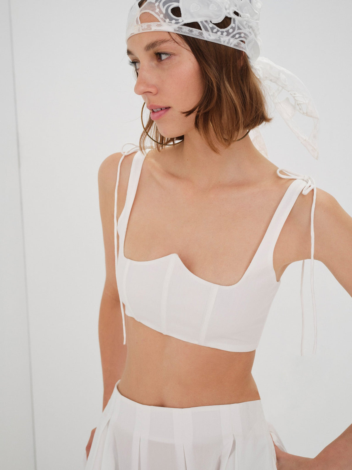 Layla Corset Top - White