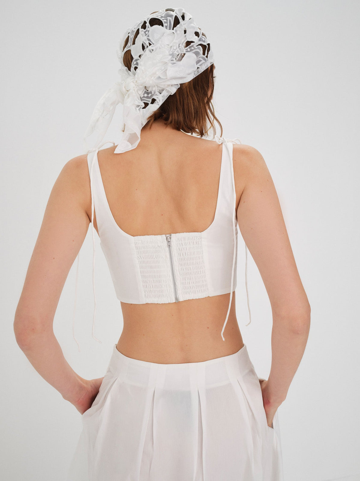 Layla Corset Top - White