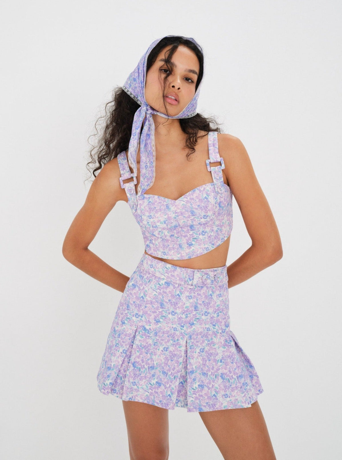 Lou Crop Top - Purple