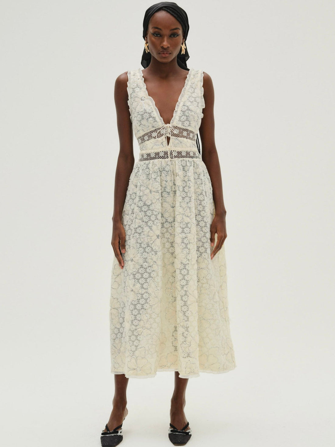 Snowflake Daisy Midi Dress