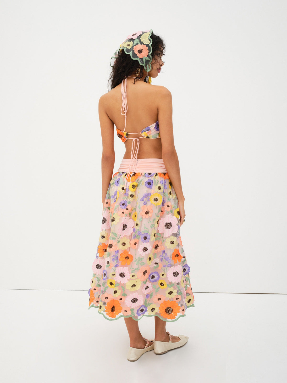 Fiore Midi Skirt - Multi
